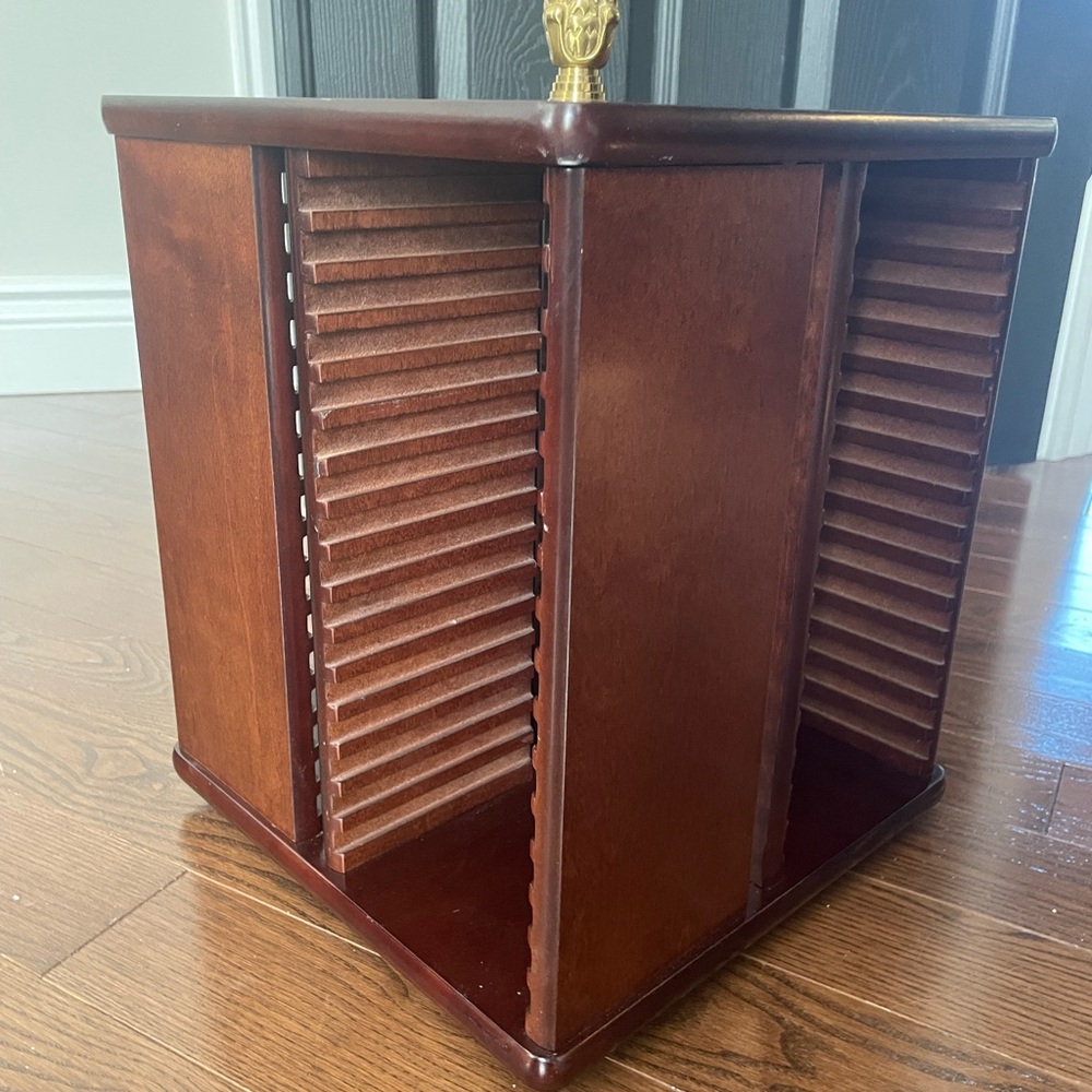 Bombay/Wooden CD Storage Rack & Carousel - Picture 2 of 8
